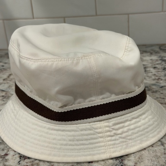 Coach White and Brown Bucket Hat - Picture 2 of 12